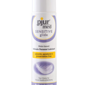 Pjur Med Sensitive Glide Water Based Personal Lubricant - 100 ml Bottle