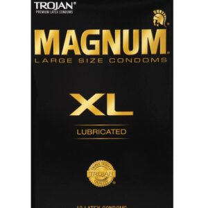 Trojan Magnum XL Lubricated Condoms - Box of 12