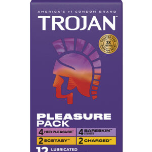 Trojan Pleasure Condoms - Asst. Box of 12
