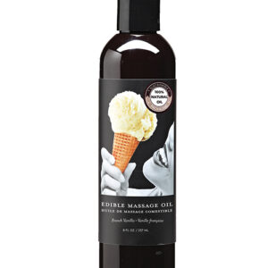Earthly Body Edible Massage Oil - 8 oz French Vanilla