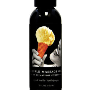 Earthly Body Edible Massage Oil - 2 oz French Vanilla