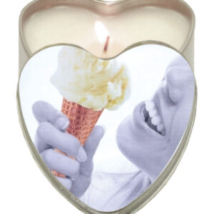Earthly Body Suntouched Hemp Edible Candle - 4.7 oz Heart Tin Vanilla