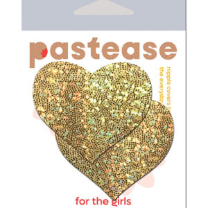 Pastease Glitter Heart - Gold O/S