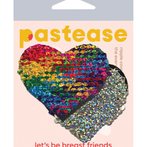 Pastease Color Changing Flip Sequins Heart - Rainbow O/S