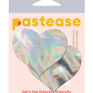 Pastease Hologram Heart - Silver O/S