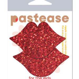 Pastease Glitter Lips - Red O/S