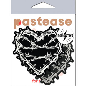 Pastease Premium Barbed Wire Heart Reflective - Black O/S