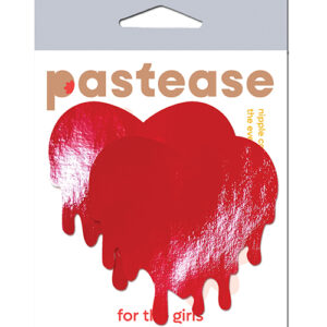 Pastease Faux Leather Melty Heart - Red O/S