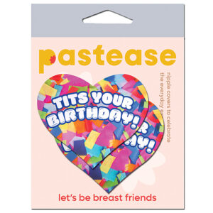Pastease Tits Your Birthday! Heart - Multi-Color O/S