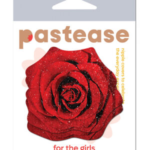 Pastease Glitter Velvet Blooming Rose - Red O/S