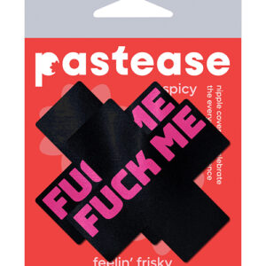 Pastease Fuck Me Plus - Black/Pink O/S