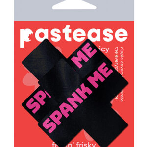 Pastease Spank Me Plus - Black/Pink O/S