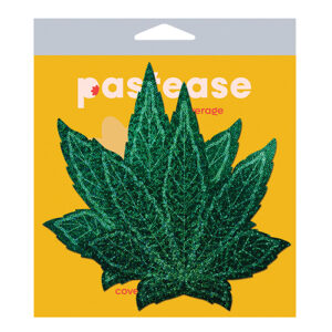Pastease Coverage Glitter Pot Leaf- Green O/S