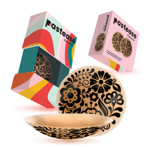 Pastease HALOS Silicone Floral Nipple Covers w/Travel Box - Bloom D+ Cup 10 or More Uses