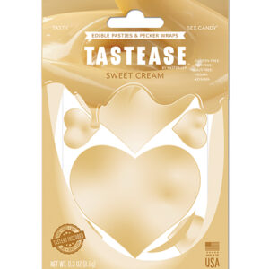 Pastease Tastease TEdible Pasties & Pecker Wraps - Sweet Cream O/S