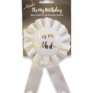 It's My Birthday Badge - Rose Gold