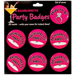 Bachelorette Party Badges - Pack of 7