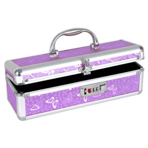 Lockable Vibrator Case - Purple