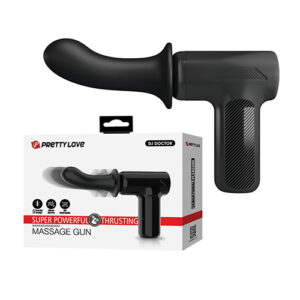 Pretty Love DJ Doctor Thrusting Gun Massager - Black