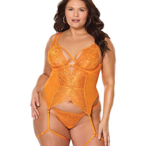 Mango Obsession Bustier w/Thong - Orange QN
