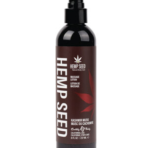 Earthly Body Hemp Seed Massage Lotion - 8 oz Kashmir Musk