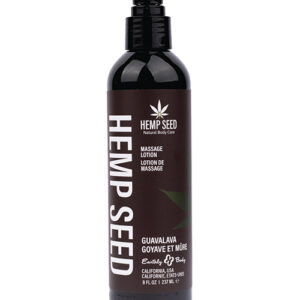 Earthly Body Hemp Seed Massage Lotion - 8 oz Guavalava