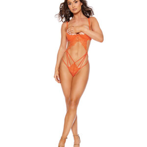 Strappy Teddy w/Jewel Detail - Orange LG