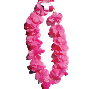 Light Up Flower Pecker Necklace - Pink