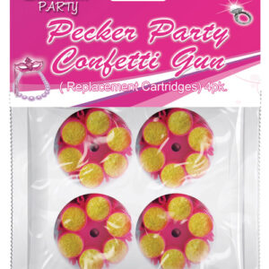 Party Pecker Confetti Refill Cartridge - Pack of 4