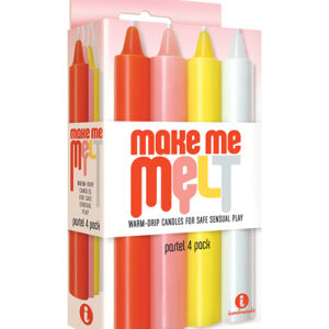 The 9's Make Me Melt Sensual Warm Drip Candles - Pastel Pack of 4