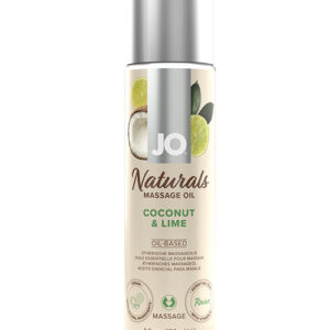 JO Naturals Massage Oil - Coconut & Lime 4 oz Bottle