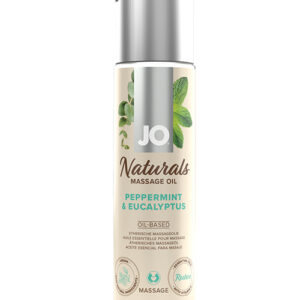 JO Naturals Massage Oil - Peppermint & Eucalyptus 4 oz Bottle