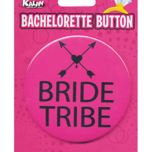 Bachelorette Button - Bride Tribe Pink/Black