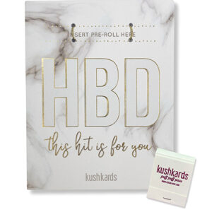HBD Birthday Greeting Card w/Matchbook