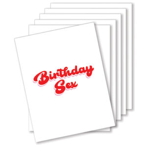 Birthday Sex Naughty Greeting Card - Pack of 6