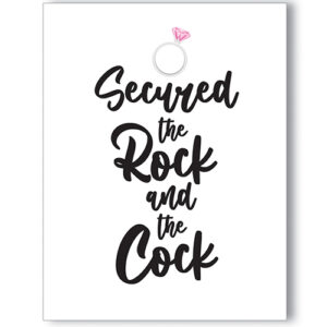 Rock Cock Bachelorette Greeting Card