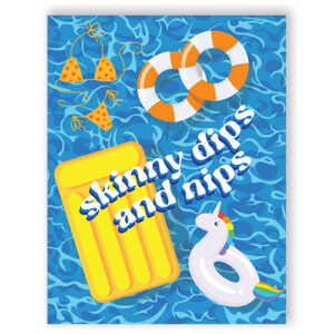 Nips And Dips Greeting Card