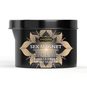 Kama Sutra Sex Magnet Candle w/Pour Spout - 6 oz Vanilla Amber