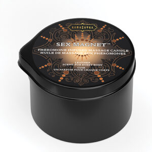 Kama Sutra Sex Magnet Candle w/Pour Spout - Leather -2 oz