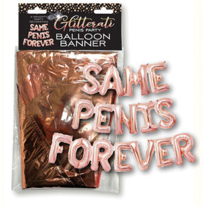 Glitterati Same Penis Forever Balloon Banner