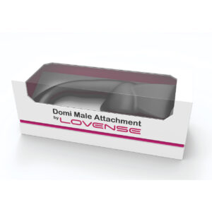 Lovense Domi Flexible Rechargeable Mini Wand Male Attachment - Black