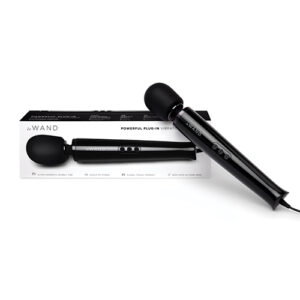 Le Wand Powerful Plug-In Vibrating Massager - Black