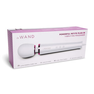 Le Wand Powerful Petite Plug-In Vibrating Massager - White