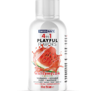 Swiss Navy 4 in 1 Playful Flavors Watermelon - 1 oz