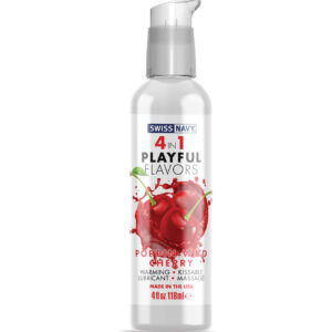 Swiss Navy 4 in 1 Playful Flavors Poppin Wild Cherry - 4 oz