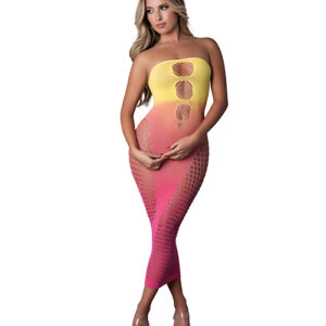 Seamless Sleeveless Gown - Sunset Ombre O/S