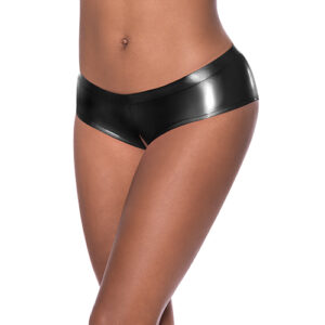 Club Candy Low Rise Split Crotch Boy Short Black L/XL