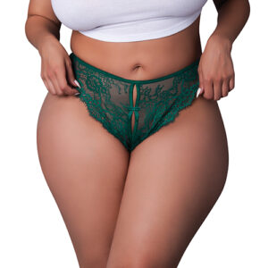 Evermore Split Crotch Panty - Emerald QN