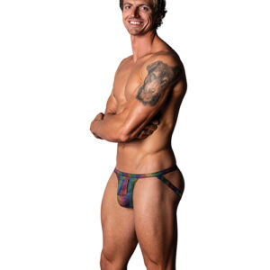 Pack & Play Jock w/Front Condom Pocket - Rainbow S/M