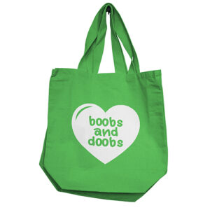 Nobu Boobs & Doobs Reusable Tote - Green